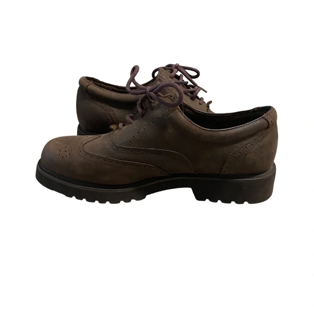 Frye Brown Leather Medford Wing Tip Oxford Shoes Mens Size 8